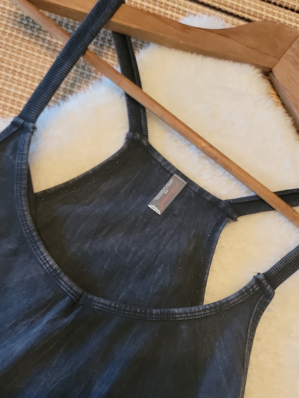 Free People Movement Black Hot Shot Mini Tank Dress, Inner Onesie - Picture 4 of 7